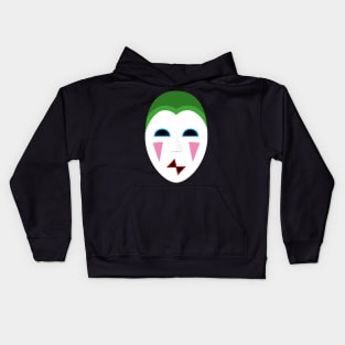 Dr Who Black Orchid harlequin mask Kids Hoodie